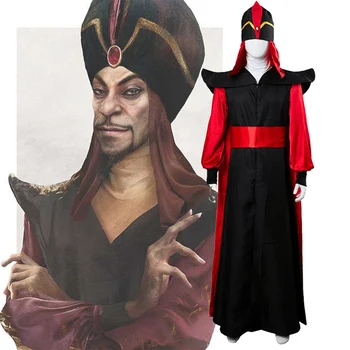 2019 Aladdin Jafar Kostum Cosplay Lopov Halloween Odraslih Anime Čarobno Svetilko