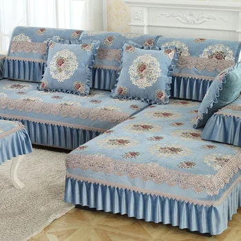 2019 novo zgostitev kavč zajema jacquardske cvetlični kavč brisače slip-odpornost področna kavč kavč kritje domačega tekstilnega dec almofadas