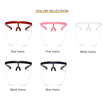2020 Modna sončna Očala Ženske, Moške blagovne Znamke, Oblikovanje Preglednih Buljiti Unisex Velik Okvir Ščit Vizir Moških Windproof Očala UV400