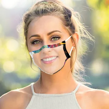 2020 Modno Elegantna Prozorno Masko Za Ustnice Vidni Ustih Vidna Masko Dustproof Dihanje Natisnjeni Masko Za Enkratno Uporabo Masko Moški Ženske