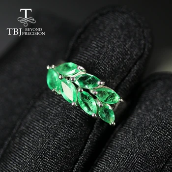 2020 Naravnih Smaragdni Prstan plemenitih gemstone, zelena zambija smaragdno nakita 925 sterling srebro fine nakit za ženske najboljše darilo 9771
