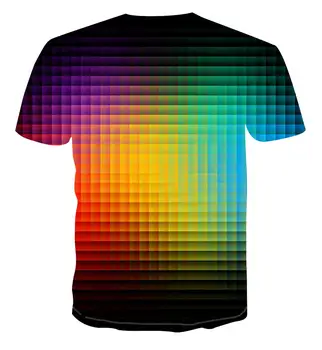 2020 Nov Modni Trend Poletje 3D Tisk T-shirt Digitalni Tisk Evropske in Ameriške Barve moška Športna majica s kratkimi rokavi S-6XL