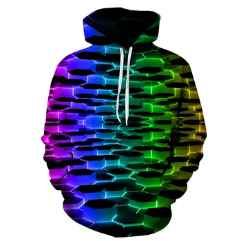 2020 novih nezakonitih hoodie moških in žensk, spomladi in jeseni tiskanje hit barvo 3D majica hoodie hoodie debelo 7992