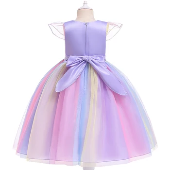 2020 Novo Leto Dekle Cvet Dekle Obleko Samorog Otrok Nositi Princesa Dekle Oblačenja Noša Poročno Obleko Srčkan Priložnostno Obleko