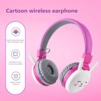 2020 Novo Mačje Uho Slušalke Srčkan Cartoon Živali Brezžični Blueooth Slušalke Vse Bluetooth Naprave Za Iphone Tablični Računalnik