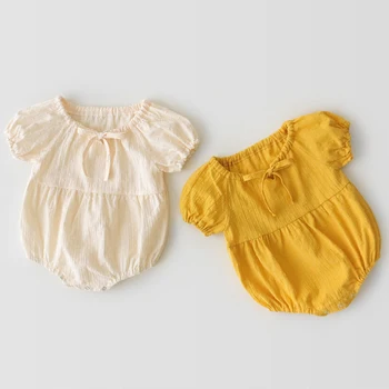 2020 Novo Poletje Malčke Baby Dekleta Princesa Igralne Obleke Newborn Baby Oblačila Bombaž Bo Ustrezala Romper+Pokrivalo Za Malčke Baby Jumpsuit Kombinezon