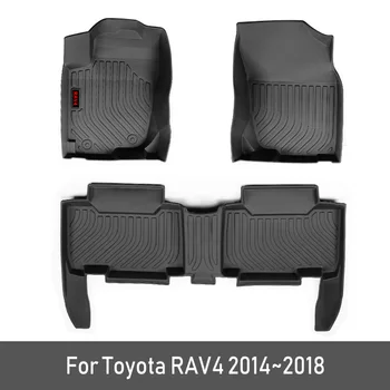 2020 Novo TPE po Meri Avtomobila, predpražnike Za Toyota RAV4 2018 2016 2017 Stopalo Blazinice Auto Avto Preprogo Styling RAV 4 Pribor
