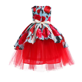 2020 Poletje Fancy otroci Flamingo Princesa Obleke za Dekleta Družico Otrok Večer Prom Oblačenja 3 do 12 Let Haljo Enfant