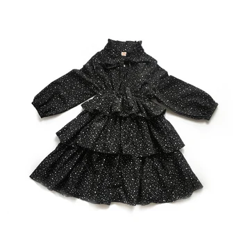2020 Pomlad Teen Otroci Jeseni Obleko Črne Zimske Dekleta Obleke Moda Otroke, Otroška Princesa Obleko, Mati In Hči Obleko