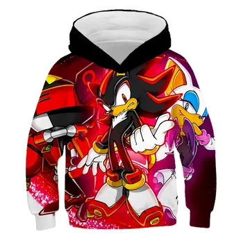 2020 Sonic Hedgehog Fantje sweatshirts Jesen in zimo, vroče prodaje hoodies Otroke, risanka sonic Dolg rokav otroci oblačila