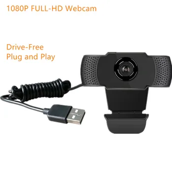 2020 Vroče 1080P HD Webcam Spletna Kamera Vgrajen Mikrofon Samodejno Ostrenje 90 ° Zorni Play & Plug Brezplačno Pogon 38607