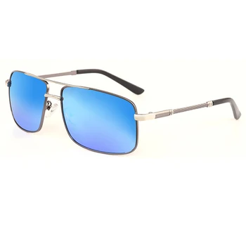 2021 Modra Ogledalo Moških sončna Očala UV400 Polarizirana Pravokotnik Retro Očala Za Moške 6 Barvni Modni Prišli Polje 15582