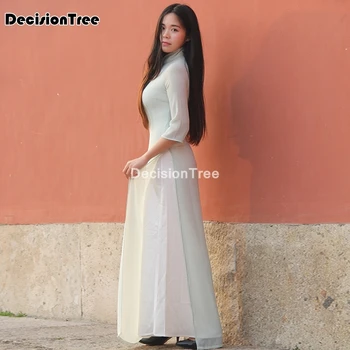 2021 tradicionalnih vietnam šifon ao dai obleko za ženske boljše cheongsam etnične slog tradicionalnih oblačil cvetlični aodai
