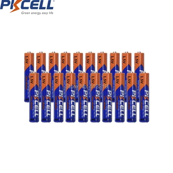 20PCS PKCELL AAAA baterije 1,5 v LR61 MN2500 E96 alkalne baterije primarne in suhe baterije za fotoaparat, bliskavico, brivniki