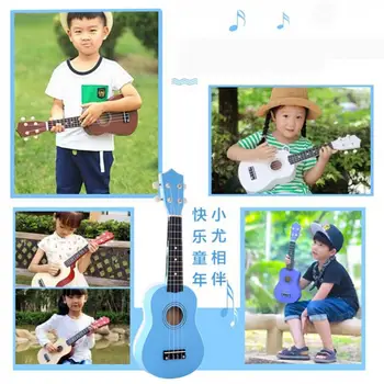 21 palčni Ukulele Začetnik Havajih 4 String Kitare Ukelele za Otroke, Otroci, Dekleta, Božična Darila, + Najlon Strune + Pick
