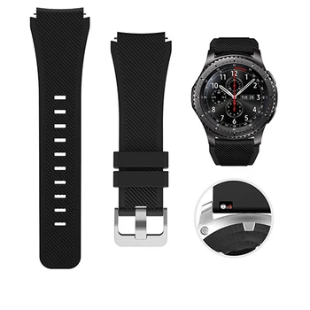22 mm Silikonski Trak za Samsung Galaxy Watch 46mm Visoko Kakovostnih Športnih Trak za Samsung Prestavi S3 Frontier/Classic Huawei Watch Gt 10824