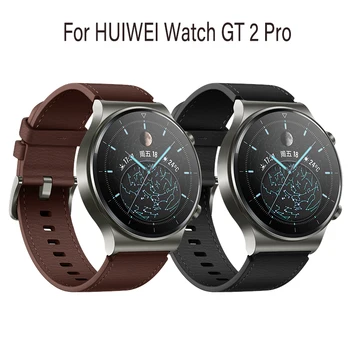 22 mm Usnje Pasu Za HUAWEI Watch GT 2 Pro GT2 2e Trak Za Samsung Galaxy Watch 46MM 3 Prestavi S3 Amazfit GTR 47mm Dodatki 23081