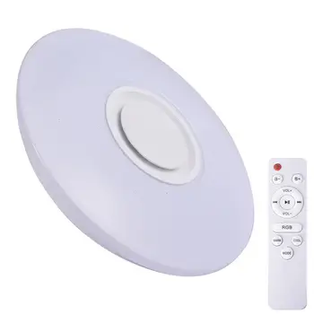 220V RGB W/WW LED Glasba Stropna Luč 36W 3600LM 2835SMD LED Inteligentni Stropna Svetilka z Bluetooth APLIKACIJO Remote Control 21461