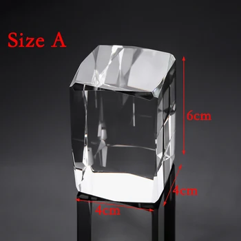 24 Stranicami K9 Steklo Objektiv Kocka Pregleden Optični Fotografije Prikaz Prizmo Crystal X-Kocka Prizme Obtežilnik Za Papir Doma Dekoracijo Darilo