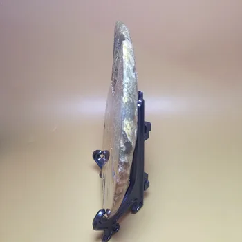 260 gramov naravnih quartz crystal polž ammonite fosili vklesan sova zdravilne mineralne