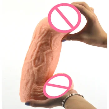 27*8 cm Debel Pravi Vibrator Izjemno Velike Realne Dick Veren Arašidovo Teksturo Penis Seks Izdelek za Ženske, Ženske Vagine Stimulacija