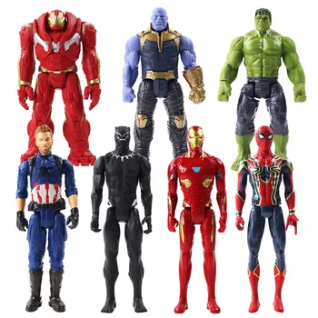 29 cm Marvel Avengers 3 Super Junak Hulkbuster Thanos Železa Spider Man Black Panther Captain America, Iron Man, Hulk PVC Slika Igrača
