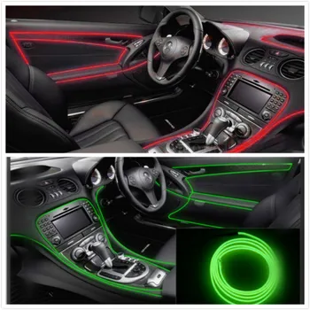 2m Za Mercedes Benz W202 W220 W204 W203 W210 E B Neon LED Vzdušje Svetlobe Avto Notranje luči Trakovi LED Trakovi Garland Vrv