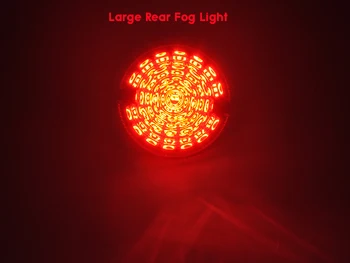 2pcs Dim Zadnja Svetilka za Meglo Vzvratno Luč 95MM LED Nadgradnjo Komplet Za Land Rover Defender