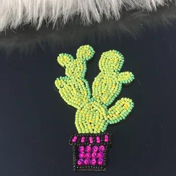 2PCS Kaktus Sew Na Značko noge Aplicirano Šivanje Kaktus Srce Obliž za Torbico Vrečko Oblačil Nalepke DIY Oblačila Dodatki