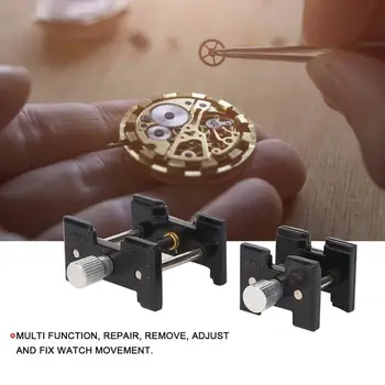 2pcs/Set Watch Gibanje Imetnik Osnovna Znanja iz Plastičnih Multi-Funkcijo Objemka Watch Popravilo Nakita, Izdelava Komplet orodij za Watchmaker