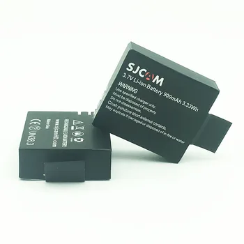 2PCS SJCAM Baterijo 3,7 V Li-ion 900mAh Backup Baterije Baterije Za SJCAM SJ4000 SJ5000 SJ5000X Elite M10 WiFi delovanje Fotoaparata
