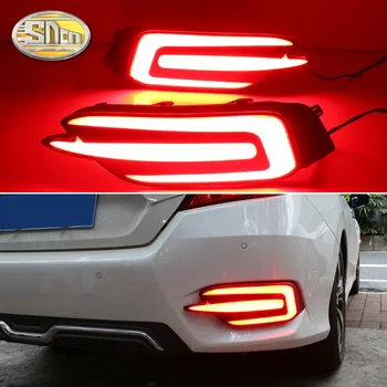 2PCS Za Honda Civic Sedan 2016 2017 2018 2019 Multi-funkcije Avto LED Zadnja Svetilka za Meglo Odbijača, Luči Auto Zavorna Luč Reflektor