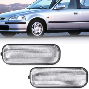 2x Za Honda Civic CRV CR PROTI 1996~2000 Ballade Prekajene Objektiv Dinamične Strani Oznako Vključite Opozorilne Luči Teče LED Fender Repetitor, Lučka