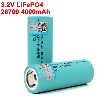 3.2 V 26700 4000 mah LiFePO4 Baterije 3C Neprekinjeno Odvajanje Največ 5C High power akumulator Za Električni avto, skuter za shranjevanje Energije 15623