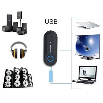 3,5 MM Bluetooth Audio (zvok Bluetooth Oddajnik TV vmesnik Bluetooth Brezžične Bluetooth Stereo Audio (Stereo zvok Oddajnik Adapter za TV Zvočniki