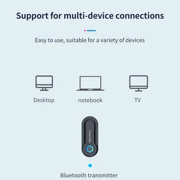 3,5 MM Bluetooth Audio (zvok Bluetooth Oddajnik TV vmesnik Bluetooth Brezžične Bluetooth Stereo Audio (Stereo zvok Oddajnik Adapter za TV Zvočniki