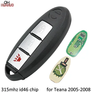 3 Gumbi 315MHz z ID46 Čip 2+1 Gumbi za Vstop brez ključa Smart Remote Key Fob Za Nissan Teana TIIDA 2005,2006,2007,2008