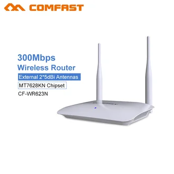 300Mbps Doma Brezžični WiFi Router 2.4 G RJ45 Wan/Lan Smart Wi-Fi Usmerjevalnik 2*5dBi Zunanjo Anteno LAN Client Bridge 802.11 b Usmerjevalnik