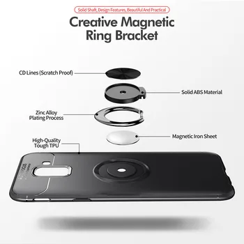 360 Rotacijski Magnetni Silikonsko Ohišje Za Samsung Galaxy J4 J6 J8 2018 J600 J600F J4 Plus J6 Prime Note8 Pokrov Magneta Imetnik Coque