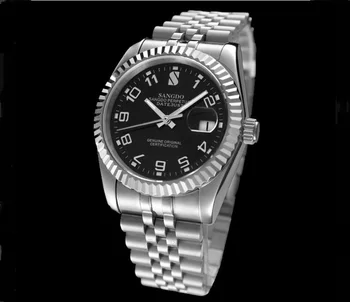 37.5 mm Business watch Samodejno Self-Veter gibanje Visoko kakovost Mehanske ure Samodejna datum Moške gledajo sd298-s8 10099