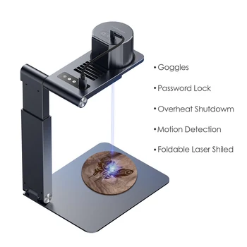 3D Laserpecker Pro Laser Graverja Pralni Prenosni Mini Lasersko Graviranje Stroj Namizje Etcher Rezalnik Graverja s Stojalom