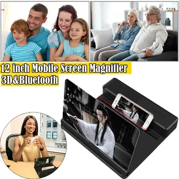 3D Mobilni Telefon Lupa Bluetooth Stereo Zvočnik HD Video Ojačevalnik 12