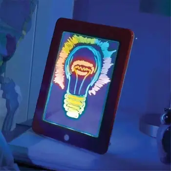 3D zasvetijo Čarobne Tipke LED z Pero, Čopič Otrok Pisanje Odbor za Plastično Ustvarjalne Art Magic Odbor Odložišče Izobraževalne Otroci