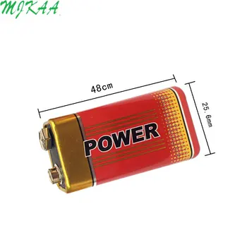 4/6PCS 9V 6F22 Alkalne Baterije Lepljena Ogljikovih Baterij za Alarm Brezžični Mikrofon brez živega Srebra Dolgo delovno dobo