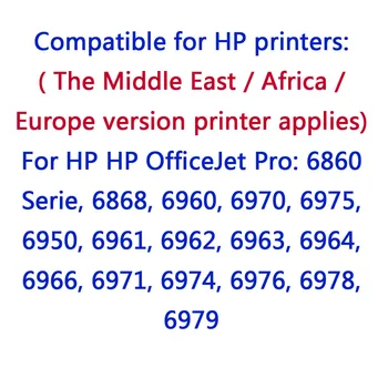 4 Paket Združljiv za 903XL Kartuš Zamenjave za HP 903 XL, za HP OfficeJet 6950 6970 6960 tiskalnik 6261