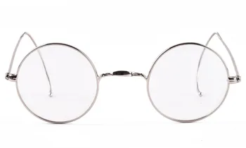 44 Krog Letnik Starinsko Žice Očala Eyeglass Okvir Moški Ženske Recept Očala Okvir