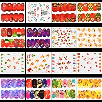 45 listov Nail Art Vodo Prenos Nalepke Mešanih Modelov Lepote Cvet Vodni žig na nohte nasvetov Decals Obloge Nail Art Odlikovanja