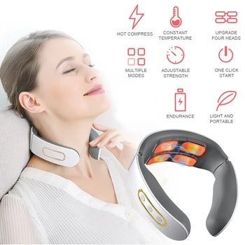 4D Smart Ramen, Vratu Massager Električni Vratu Masaža Zdravstvenega Varstva Sprostitev štiri Glave Lajšanje Stresa, Utrujenosti, Bolečin v orodje