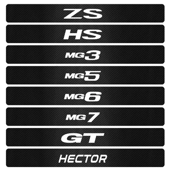 4PCS Vrata Avtomobila Nepremočljiva Ogljikovih Polico Tablice, Nalepke Za MG ZS GS 5 Gundam 350 Deli TF GT 6 Avto styling okrasni Dodatki