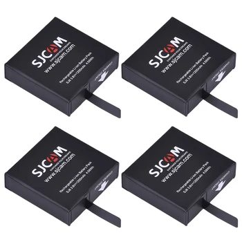 4x 1200mAh Original SJ8 Polnilna Litij-ionska Baterija + LED 3-Kanalni USB Polnilec za SJCAM SJ8 Serije Športne delovanje Fotoaparata